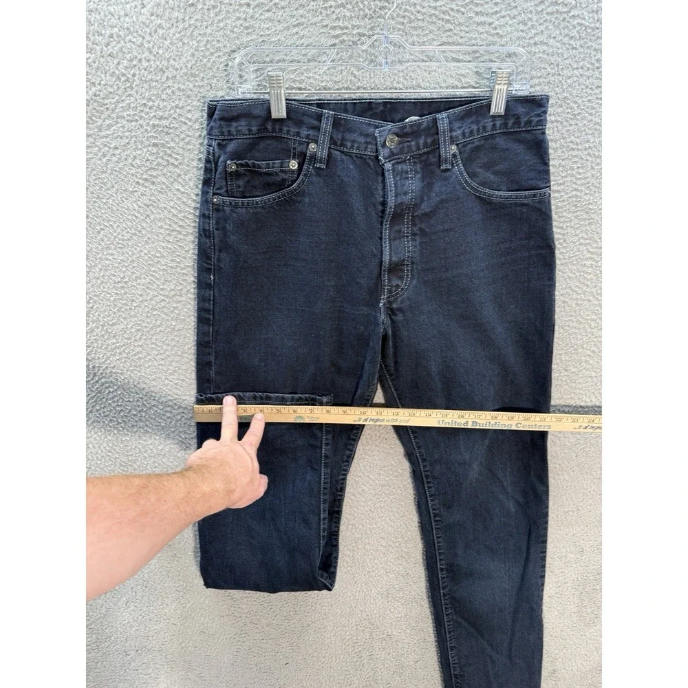 Vintage Levis 501 XX Jeans Mens 33x34 Blue Button Fly Workwear Grunge Skater Y2K